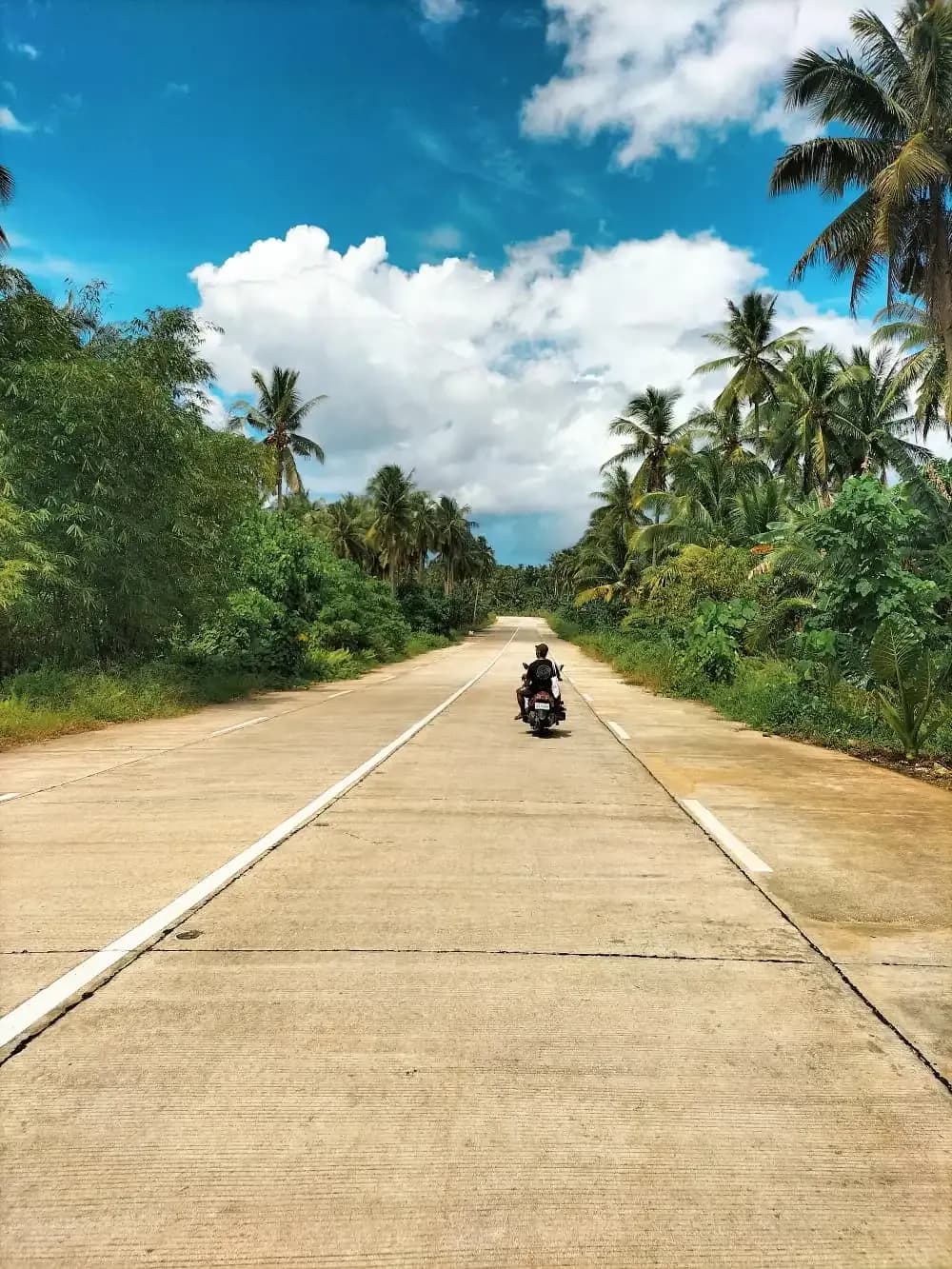 Motorbike on Siargao's road