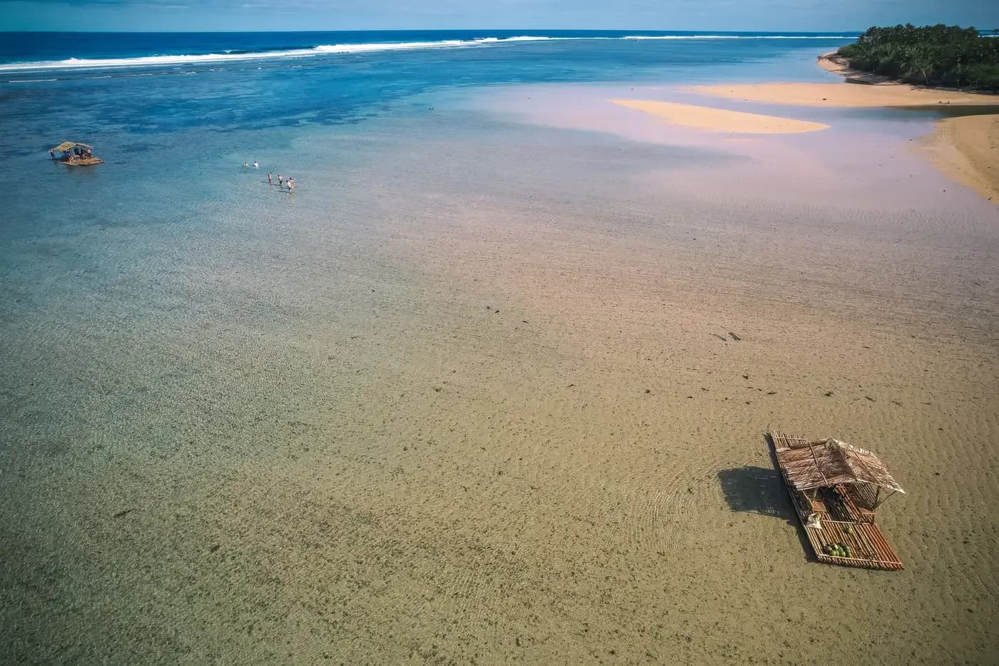 View of Siargao beach and sea